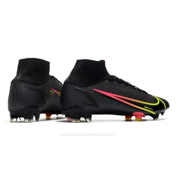 Nike Mercurial Superfly Elite FG Negro x Prisma Negro Amarillo Rojo